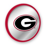 Georgia Bulldogs: Modern Disc Mirrored Wall Sign; AGS-NCGEOR-235-01A