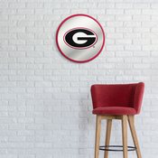 Georgia Bulldogs: Modern Disc Mirrored Wall Sign; AGS-NCGEOR-235-01A