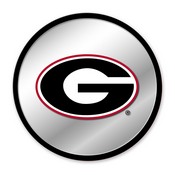 Georgia Bulldogs: Modern Disc Mirrored Wall Sign; AGS-NCGEOR-235-01A
