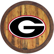 Georgia Bulldogs: "Faux" Barrel Top Sign, NCGEOR-240-01
