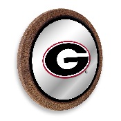 Georgia Bulldogs: "Faux" Barrel Top Mirrored Wall Sign, FNB-NCGEOR-245-01A