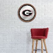 Georgia Bulldogs: "Faux" Barrel Top Mirrored Wall Sign, FNB-NCGEOR-245-01A