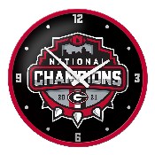 Georgia Bulldogs: National Champions - Modern Disc Wall Clock, FNB-NCGEOR-510-99A