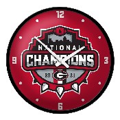 Georgia Bulldogs: National Champions - Modern Disc Wall Clock, FNB-NCGEOR-510-99A