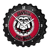 Georgia Bulldogs: Uga - Bottle Cap Wall Clock, FNB-NCGEOR-540-02A