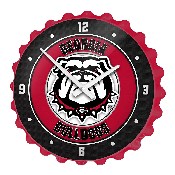 Georgia Bulldogs: Uga - Bottle Cap Wall Clock, FNB-NCGEOR-540-02A