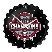 Georgia Bulldogs: National Champions - Bottle Cap Wall Clock, FNB-NCGEOR-540-99A