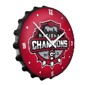 Georgia Bulldogs: National Champions - Bottle Cap Wall Clock, FNB-NCGEOR-540-99A