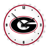 Georgia Bulldogs: Bottle Cap Lighted Wall Clock, NCGEOR-545-01