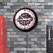 Georgia Bulldogs: National Champions - Retro Lighted Wall Clock, FNB-NCGEOR-550-99A