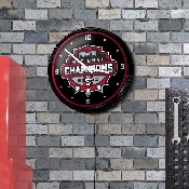 Georgia Bulldogs: National Champions - Retro Lighted Wall Clock, FNB-NCGEOR-550-99A
