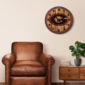 Georgia Bulldogs: Branded "Faux" Barrel Top Wall Clock, NCGEOR-560-02