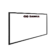 Georgia Bulldogs: Go Dawgs - Framed Dry Erase Wall Sign, FNB-NCGEOR-613-02A