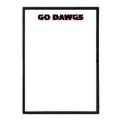 Georgia Bulldogs: Go Dawgs - Framed Dry Erase Wall Sign, FNB-NCGEOR-613-02A
