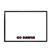 Georgia Bulldogs: Go Dawgs - Framed Dry Erase Wall Sign, FNB-NCGEOR-613-02A