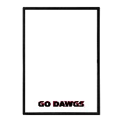 Georgia Bulldogs: Go Dawgs - Framed Dry Erase Wall Sign, FNB-NCGEOR-613-02A