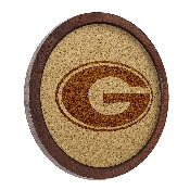 Georgia Bulldogs: "Faux" Barrel Framed Cork Board, FNB-NCGEOR-632-01A