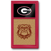 Georgia Bulldogs: Dual Logo - Cork Note Board, FNB-NCGEOR-640-02A