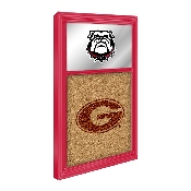 Georgia Bulldogs: Dual Logo - Mirrored Cork Note Board, FNB-NCGEOR-645-02