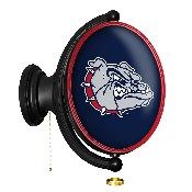 Gonzaga Bulldogs: Original Oval Rotating Lighted Wall Sign, FNB-NCGONZ-125-01A
