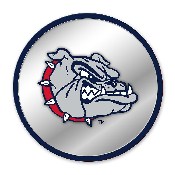Gonzaga Bulldogs: Spike - Modern Disc Mirrored Wall Sign, FNB-NCGONZ-235-02A