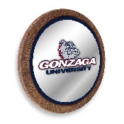 Gonzaga Bulldogs: "Faux" Barrel Top Mirrored Wall Sign, FNB-NCGONZ-245-01A