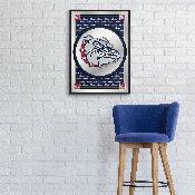 Gonzaga Bulldogs: Team Spirit, Spike - Framed Mirrored Wall Sign, NCGONZ-275-02