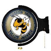 Georgia Tech Yellow Jackets: Mascot - Original Round Rotating Lighted Wall Sign, FNB-NCGTYJ-115-02A