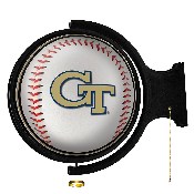 Georgia Tech Yellow Jackets: Baseball - Round Rotating Lighted Wall Sign, NCGTYJ-115-31
