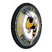 Georgia Tech Yellow Jackets: Mascot - Round Slimline Lighted Wall Sign, FNB-NCGTYJ-130-02A