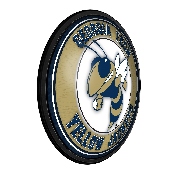 Georgia Tech Yellow Jackets: Mascot - Round Slimline Lighted Wall Sign, FNB-NCGTYJ-130-02A