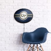 Georgia Tech Yellow Jackets: Oval Slimline Lighted Wall Sign, NCGTYJ-140-01