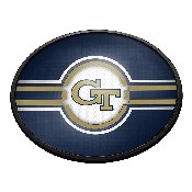 Georgia Tech Yellow Jackets: Oval Slimline Lighted Wall Sign, NCGTYJ-140-01