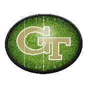 Georgia Tech Yellow Jackets: On the 50 - Oval Slimline Lighted Wall Sign, NCGTYJ-140-22