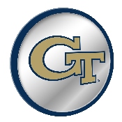 Georgia Tech Yellow Jackets: Modern Disc Mirrored Wall Sign, NCGTYJ-235-01