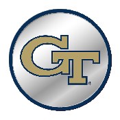 Georgia Tech Yellow Jackets: Modern Disc Mirrored Wall Sign, NCGTYJ-235-01