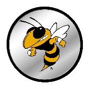 Georgia Tech Yellow Jackets: Mascot - Modern Disc Mirrored Wall Sign, NCGTYJ-235-02