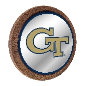Georgia Tech Yellow Jackets: Mirrored Barrel Top Mirrored Wall Sign, NCGTYJ-245-01