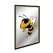 Georgia Tech Yellow Jackets: Mascot - Framed Mirrored Wall Sign, NCGTYJ-275-01