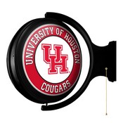 Houston Cougars: Original Round Rotating Lighted Wall Sign, FNB-NCHOUS-115-01A