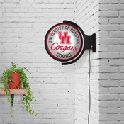 University Houston Cougars Rotating Illuminated Team Spirit Wall Sign-Round, FNB-NCHOUS-115