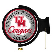 University Houston Cougars Rotating Illuminated Team Spirit Wall Sign-Round, FNB-NCHOUS-115