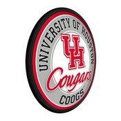 University of Houston Cougars Slimline Illuminated Team Spirit Wall Sign-Round, FNB-NCHOUS-130