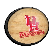 Houston Cougars: Hardwood - Oval Slimline Lighted Wall Sign, NCHOUS-140-12