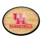 Houston Cougars: Hardwood - Oval Slimline Lighted Wall Sign, NCHOUS-140-12