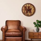 University of Houston Cougars 20" Barrel Team Logo Wall Clock, FNB-NCHOUS-560