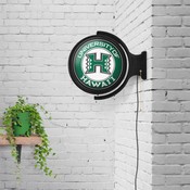Hawaii Warriors: Original Round Rotating Lighted Wall Sign, NCHWIW-115-01