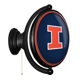 Illinois Fighting Illini: Original Oval Rotating Lighted Wall Sign, FNB-NCILLI-125-01A