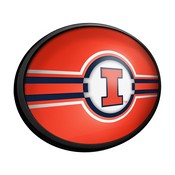 Illinois Fighting Illini: Oval Slimline Lighted Wall Sign, FNB-NCILLI-140-01A