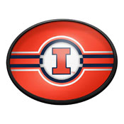 Illinois Fighting Illini: Oval Slimline Lighted Wall Sign, FNB-NCILLI-140-01A